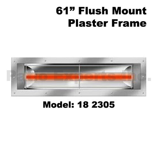 Infratec 18 2300   FLUSH MOUNT PLASTER FRAME