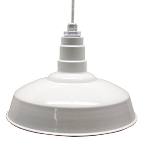 AS-16-WHITE 16" RLM Standard Dome Heavy Duty White Barn Lights