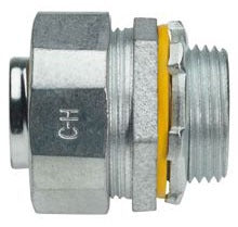 Cooper Wiring LTB000 Conduit Connector & Grip, Single Weave, Insulated, Straight - 6-7/16 Inch