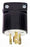 Cooper Wiring L520P Locking Device Plug, 20A 125V, L5-20P, 2P3W, Polarized, Grounding - Polycarbonate - Black, White